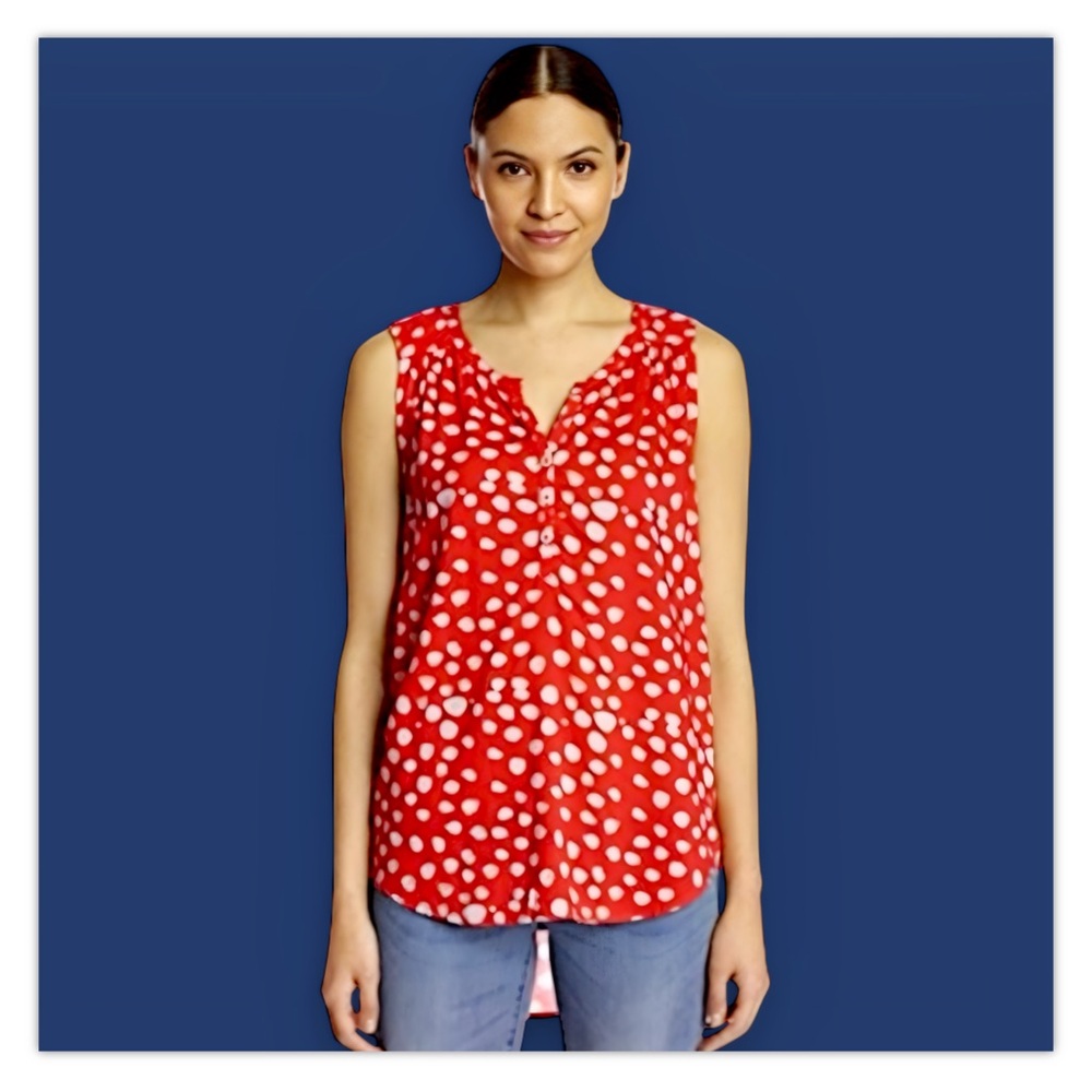 NWT Velvet by Graham & Spencer Febe Royalty Sleeveless Blouse